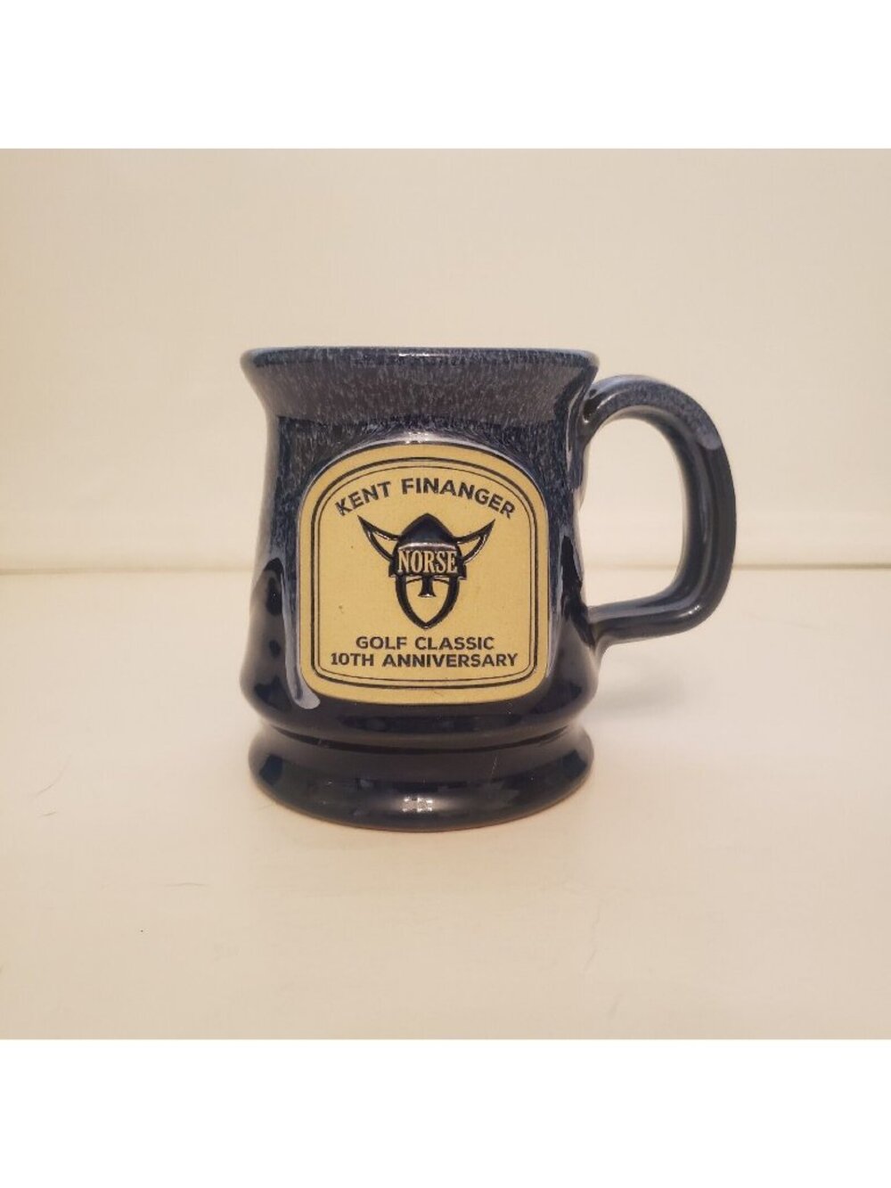 Deneen Pottery Coffee Cup Kent Finanger Norse Golf Classic 2015 10th Anniversary